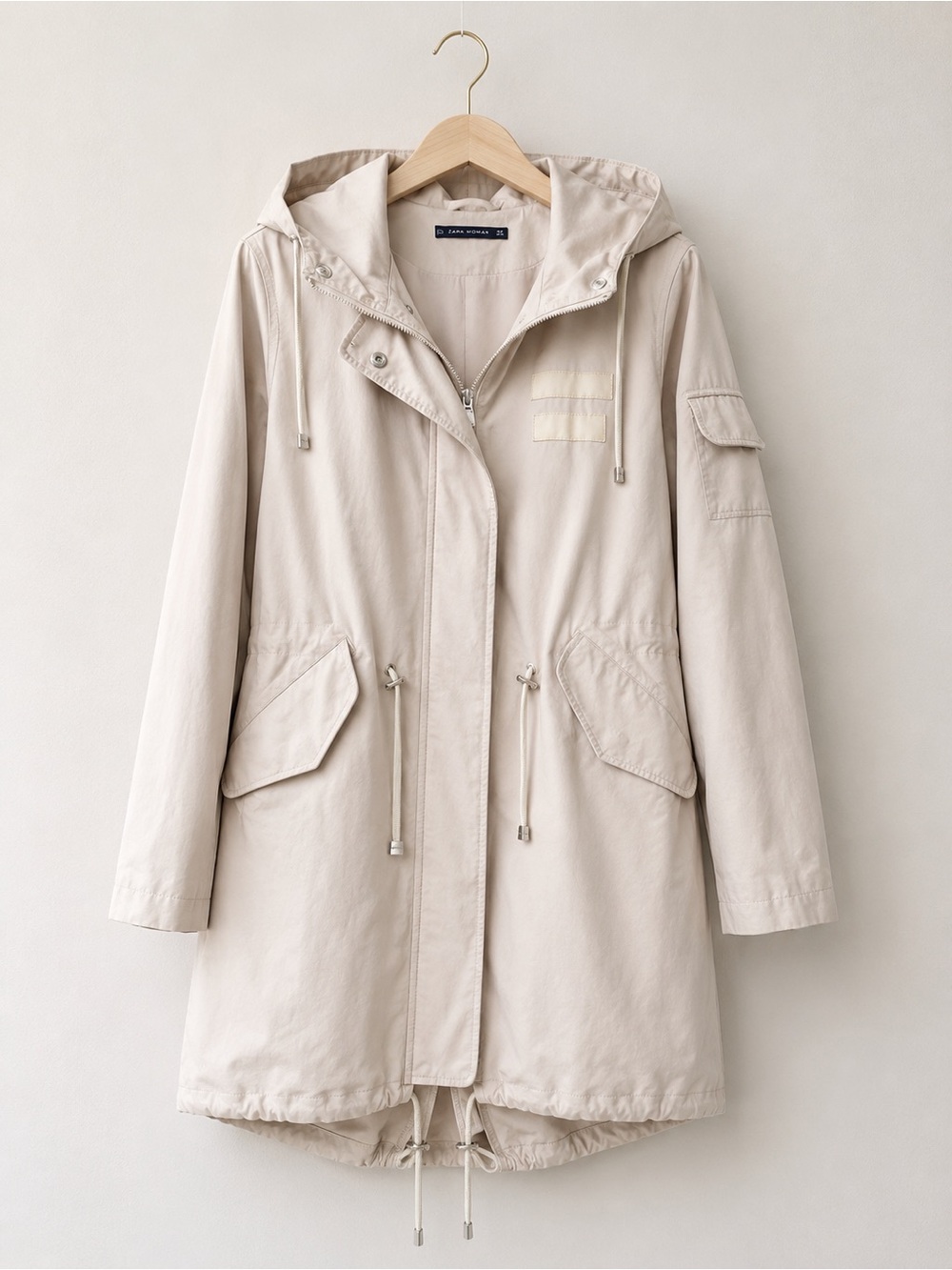 Maison D’Angelann Hooded Cotton Parka — Size 36